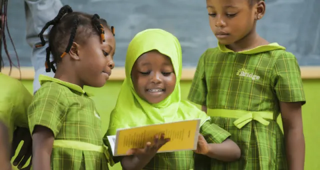 Students in a Nigerian school environment